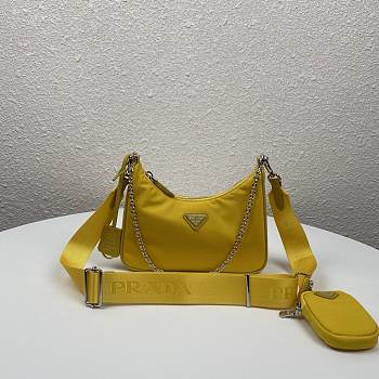 Bagsall Prada Re-Edition 2005 Re-Nylon Bag Yellow 1BH204