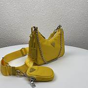 Bagsall Prada Re-Edition 2005 Re-Nylon Bag Yellow 1BH204 - 3
