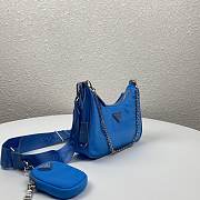 Bagsall Prada Re-Edition 2005 Re-Nylon Bag Blue 1BH204 - 5