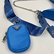 Bagsall Prada Re-Edition 2005 Re-Nylon Bag Blue 1BH204 - 3