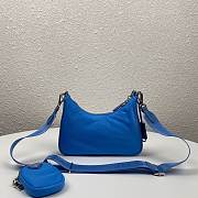 Bagsall Prada Re-Edition 2005 Re-Nylon Bag Blue 1BH204 - 2
