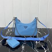 Bagsall Prada Re-Edition 2005 Re-Nylon Bag Blue Sky 1BH204 - 1