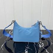 Bagsall Prada Re-Edition 2005 Re-Nylon Bag Blue Sky 1BH204 - 5