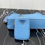 Bagsall Prada Re-Edition 2005 Re-Nylon Bag Blue Sky 1BH204 - 3