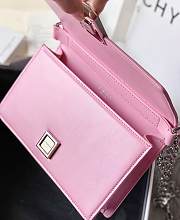 Givenchy Chain Bag 20.5 Pink Silver Buckle - 6