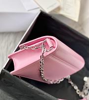 Givenchy Chain Bag 20.5 Pink Silver Buckle - 4