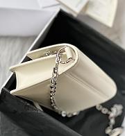 Givenchy Chain Bag 20.5 White Silver Buckle - 4