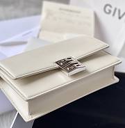 Givenchy Chain Bag 20.5 White Silver Buckle - 5