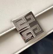 Givenchy Chain Bag 20.5 White Silver Buckle - 6