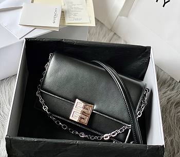 Givenchy Chain Bag 20.5 Black Silver Buckle