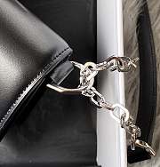 Givenchy Chain Bag 20.5 Black Silver Buckle - 4