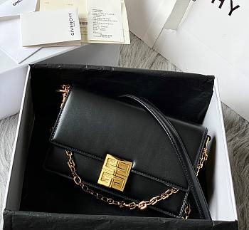 Givenchy Chain Bag 20.5 Black Gold Buckle