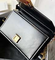 Givenchy Chain Bag 20.5 Black Gold Buckle - 5