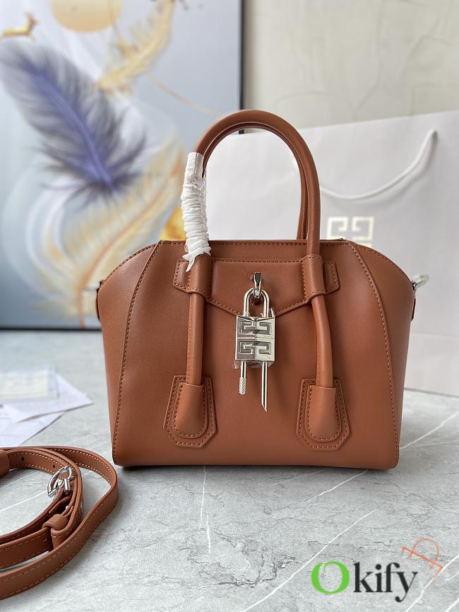Givenchy Handbag 27 Brown Lambskin - 1