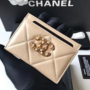 Chanel 19 Card Holder Beige 8798 - 2