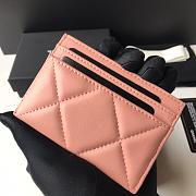 Chanel 19 Card Holder Pink 8799 - 3