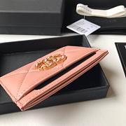 Chanel 19 Card Holder Pink 8799 - 2