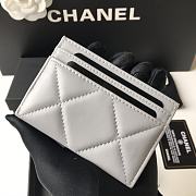 Chanel 19 Card Holder Grey 8800 - 3