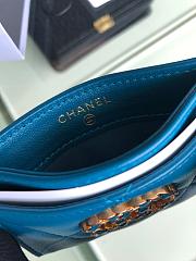 Chanel 19 Card Holder Blue 8801 - 3