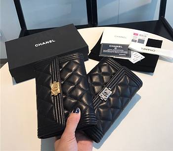 Chanel Wallet Lambskin Gold/Silver Hardware