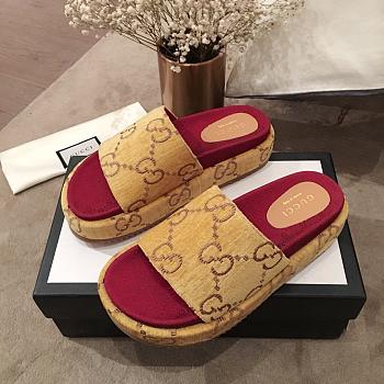 Gucci Angelina Platform Sandals 5cm 6984 
