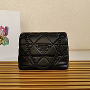 Prada Shoulder Bag 27 Black Lambskin - 1