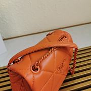 Prada Shoulder Bag 27 Orange Lambskin - 3