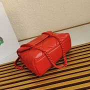 Prada Shoulder Bag 27 Red Lambskin - 4