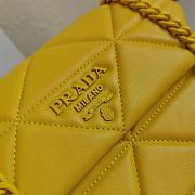 Prada Shoulder Bag 27 Yellow Lambskin - 3