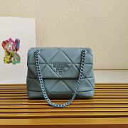 Prada Shoulder Bag 27 Blue Lambskin - 1