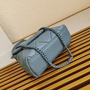 Prada Shoulder Bag 27 Blue Lambskin - 2