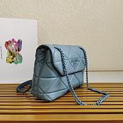 Prada Shoulder Bag 27 Blue Lambskin - 3