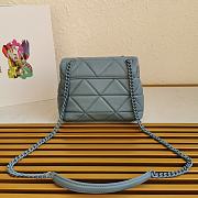 Prada Shoulder Bag 27 Blue Lambskin - 4