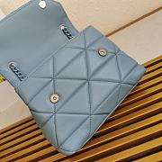 Prada Shoulder Bag 27 Blue Lambskin - 6