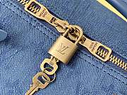 LV Keepall 50 BANDOULIÈRE Blue Monogram Canvas - 2