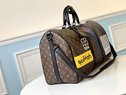 LV Keepall 50 BANDOULIÈRE Brown Monogram Stickers - 6