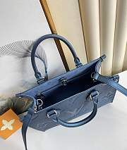 LV M45653 ONTHEGO PM Navy Blue Monogram Empreinte Leather 25cm - 2