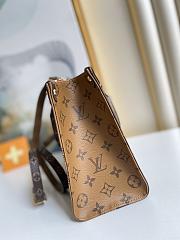 LV M45653 ONTHEGO PM Brown Reverse Monogram Leather 25cm - 4