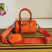 Prada Re-Edition Orange 20 Nylon Boston Portuton 1BB846 - 1