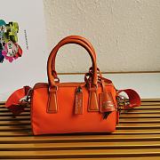 Prada Re-Edition Orange 20 Nylon Boston Portuton 1BB846 - 4