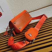 Prada Re-Edition Orange 20 Nylon Boston Portuton 1BB846 - 6