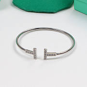Okify Tiffany T Diamond Wire Bracelet in 18k  - 3