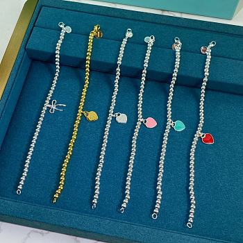 Okify Tiffany Return To Tiffany Mini Heart Tag Bead Bracelet