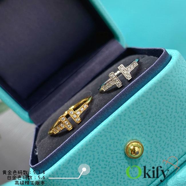 Okify Tiffany T Diamond Wire Ring in 18k  - 1