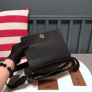 Burberry Black Leather and Vintage Check Note Crossbody Bag 8878 - 5