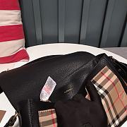 Burberry Black Leather and Vintage Check Note Crossbody Bag 8878 - 6