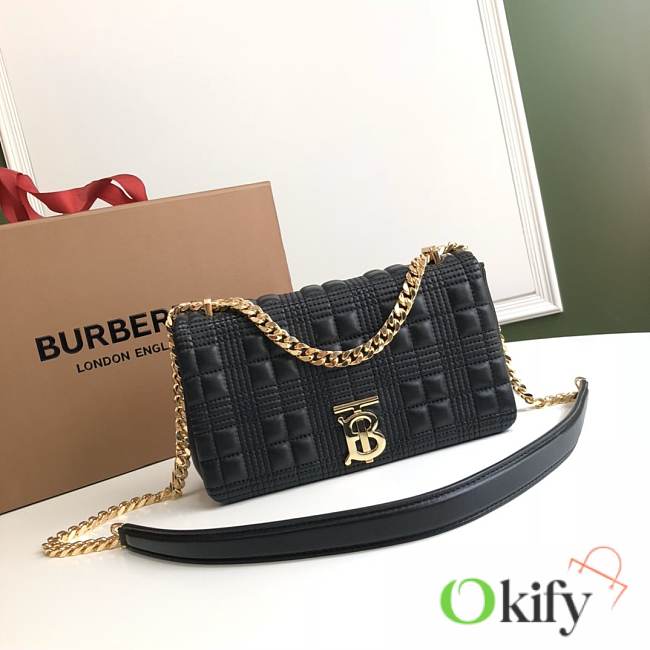 Burberry Small Quilted Lambskin Black 8887 - 1