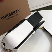 Burberry Small Quilted Lambskin Black & White 8889 - 4