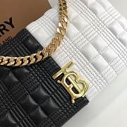 Burberry Small Quilted Lambskin Black & White 8889 - 3