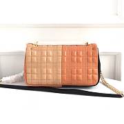 Burberry Small Quilted Lambskin Tan & Dark Brown 8893 - 4